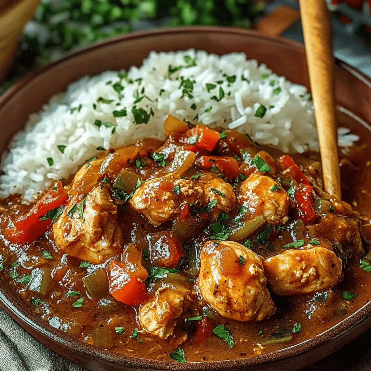 Savor the South with Cajun Chicken Étouffée Bliss